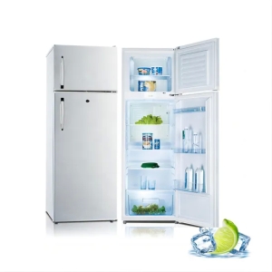 302L 550mm Largura Vertical Porta De Vidro Duplo Geladeira Top Freezer Geladeira