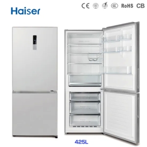 425L Home Used Double Door Bottom-Freezer Combi Frost Free Refrigerator