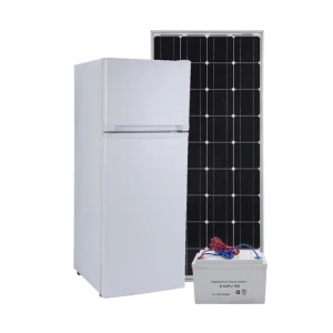 Double Door 4.8 Cu. FT 12V/24V DC Silver Solar Refrigerators