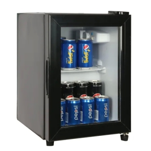 36L Single Glass Door Refrigerators Drink Cool Fridge Portable Mini Fridge