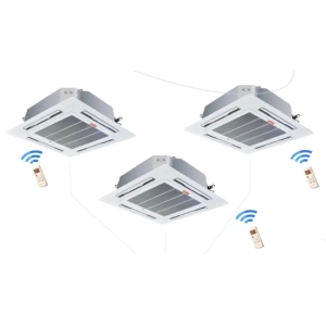 Free Match EU Standard Inverter Technology 9000BTU Cooling&Heating R410A Multiple Ceiling Cassette Type Air Conditioner