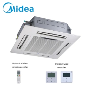 Midea Temperature Distribution 12000BTU Cassette Type Ceiling AC Central Air Conditioners Price Vrf System for Office
