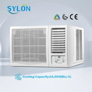 24000BTU Cooling Only Mechanical Control 220V 50Hz Window Mounted Type Air Conditioner with Saso CE CB Energy Saving for