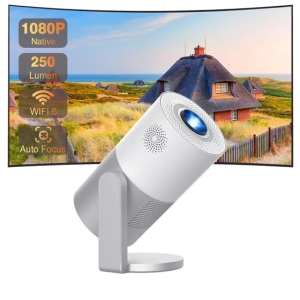 Cre Cr50 1080P FHD Android Versão Inteligente Projetor LED Projetor WiFi Video Beamer Home Theater Projetor 4K