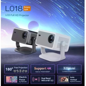 Shenzhen Professional Mini Projector 1080P 320ANSI WiFi Bt 1GB+8GB Auto Keystone for Business Presentation Cinema Smart 