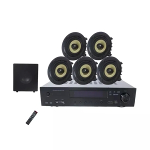 Système de son Home Cinéma 5.1 canaux avec amplificateur vidéo audio numérique/haut-parleurs de plafond/Subwoofer de 10 