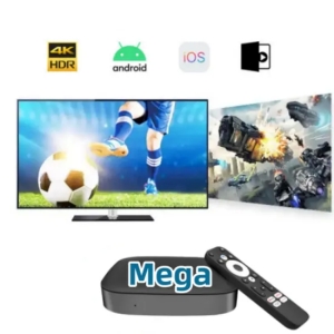 Megaott Android TV Box FHD 4K Smart TV Set Top Box Ott para França Reino Unido Alemanha