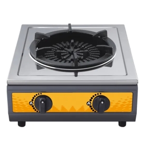 Commercial Single Burner Gas Stove with Cast Iron Cooker Cap Home Appliance