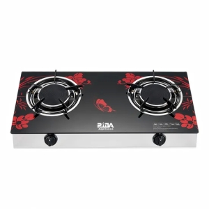 Bestselling Infrared Table Gas Cooker with Ceramic Glass Cooktop 2-Burner Stove