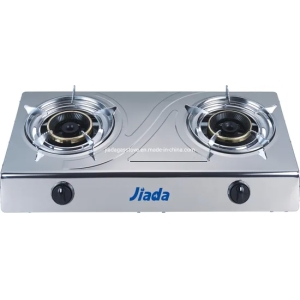 Jd-Ds018燃气灶便携式燃气灶燃气灶具2个燃烧器不锈钢燃气灶灶具