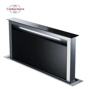 90cm cuisine drowndraft hotte aspirante avec hotte en acier inoxydable