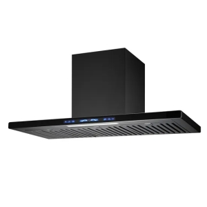 Campana moderna de color blanco y negro para cocinas