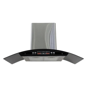 Innovative Wall-Mounted Curved Side Suction Range Hood for Homes