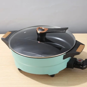 Separate Cooker Hot Pot Electric Skillet Aluminum Kitchen Electric Cooking Hot Pot