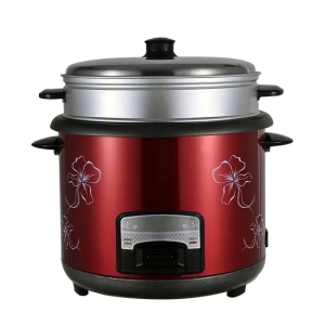 Red Stainless Steel Rice Cooker One Touch Operation Wholesale China Factory