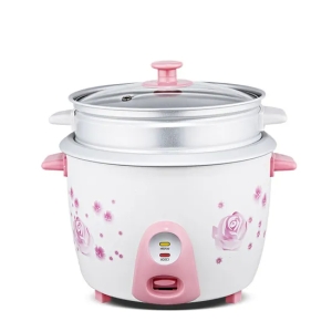 Style simple Fleur Imprimé En Aluminium Pot Intérieur Cuisine Tambour Cuiseur À Riz