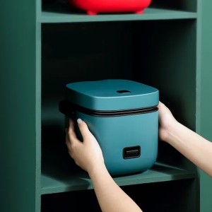 Cozinhe rápido temporizador portátil do atraso Non Stick Pot Keep-Warm Smart Rice Cooker