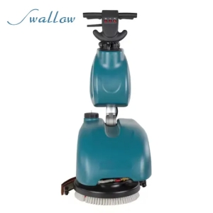 2024 New Design Walk-Behind Mini Auto Commercial Compact Home Use Electric Floor Scrubber Dryer