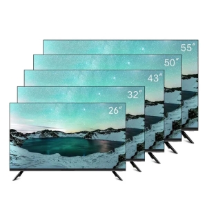 最优惠的价格4k液晶电视广州工厂平板屏幕65 55 43英寸Uhr智能安卓32英寸LED电视