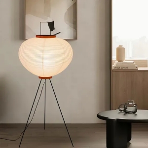 Japanese Designer Akari Noguchi Yong Floor Lamps LED Wabi-Sabi Rice Paper Standing Lamp Home Decor Livng Room Bedroom Lo