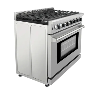 Cuisinière à gaz multifonctionnelle de 36 po pour restaurants italiens