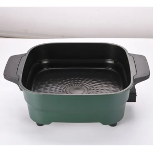 Panela quente chinesa panela elétrica Wok metal frigideira 1600W