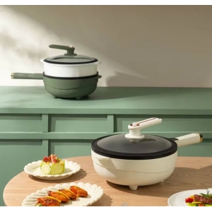 Comida Elétrica Multi Pot Fogão Frigideira 30cm Frigideira De Placa De Baixa Pressão