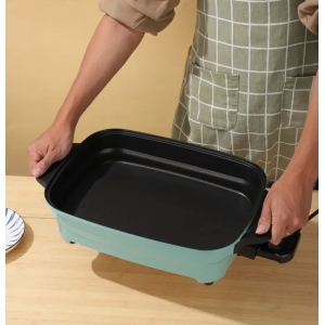 Desmontable Sartén Eléctrica Enchufe Extraíble Profundización Pan 1800W