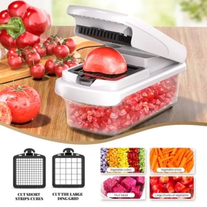 Ds-5222WH PRO-Série 15 em 1, Chopper De Vegetais, Mincer De Cebola, Cortador, Dicer, Fatiador De Ovos Com Recipiente, Co