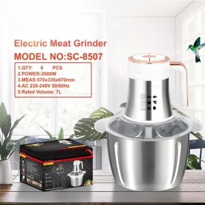Grande capacité 7L hachoir à viande électrique et mélangeur de nourriture de trancheuse