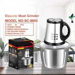 Multifunctional Electric Meat Grinder and Slicer with Large Capacity European and American Household Meter