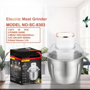 Electric Meat Grinder Manual Mixer Household Copper Motor Fufu Pounding Yam Pounding Machine