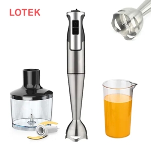 Ultimate High Efficiency Multifunction Hand Blender with Push Button Controls