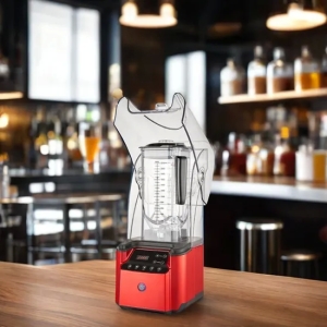 Commercial Blender with Sound Cover Professional High Speed Commercial Smoothie Machine