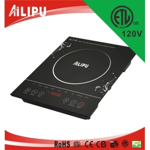 Kitchen Appliance 120V 1500W ETL 4 Digit Display Electric Induction Cooker