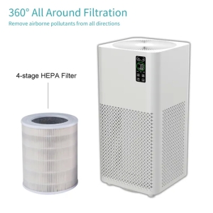 Prix d'usine PM2.5 moniteur filtre HEPA portable purificateur d'air WiFi