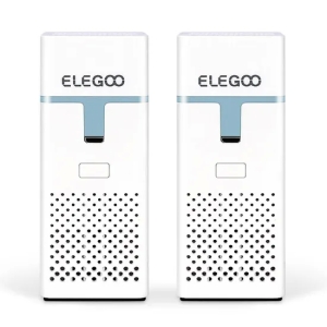 Elegoo mini purificador de aire con adaptador universal y filtro de carbón activado para LCD/DLP/Msla resina 3D impresor