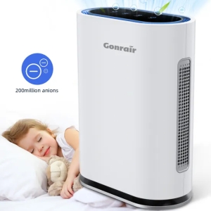 Utilisation à domicile Air-Purificateur debout au sol avec 360 3 étapes véritable filtre HEPA et filtre à charbon actif