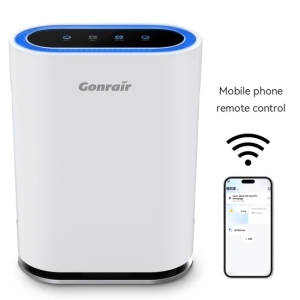 ETL Carb No. bureau à domicile chambre d'enfants véritable HEPA et filtre à charbon actif UV-C 300 Cadr purificateur d'a