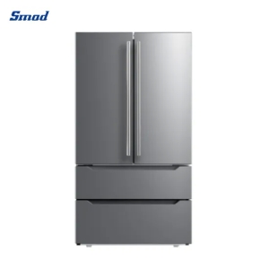 E-Star Energy Frost Free French Door Refrigerador de acero inoxidable