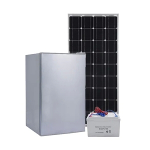 90L DC Solaire Petit Réfrigérateur 12V/24V Mini Réfrigérateurs Vertical