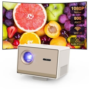 Cre Cr53 4k高亮度智能投影仪1080P视频Android 9 WiFi投影仪用于家庭影院