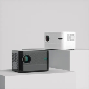 Smart Voice 4K HD Électrique Focus Accueil Projecteur pour Salon Chambre Double Fréquence Silencieux 30dB Dissipation De