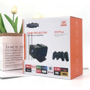 Nybelpro Alta Qualidade Suporte OEM Regalos De Navidad Presentes De Natal Proyector Game Console Controle Remoto Preto C