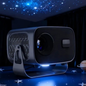 Entrega rápida proyector interactivo portátil A10 hogar InFocus LED giratorio Android 11 proyector con USB