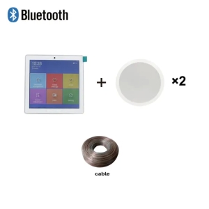 Ba-225tc Pk2 Sistema De Áudio Em Casa Incluindo 4-Inch Touch Screen Bluetooth Amplificador De Parede E 2*25W Full Range 