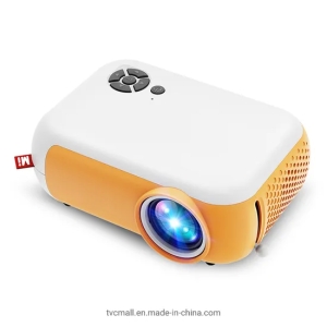 A10 480p迷你投影仪LED便携式紧凑型投影仪，带高清/音频输出/USB/tf卡端口，适用于家庭 (CE RoHS FCC) -欧盟P