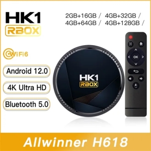 HK1 Rbox H8 Set Top Box Android 12.0 TV Digital Dual WiFi 4K HD Free Video Fornecedores TV Box TV Set Box