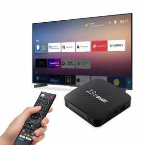 定制IPTV盒Android 11 Tvbox双WiFi Amlogic S905机顶盒4GB 32GB智能4k电视盒与Bt语音遥控器
