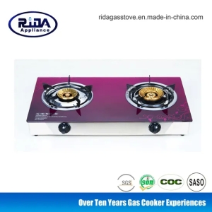 孟加拉国市场热销玻璃顶部双燃烧器燃气灶